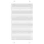 vidaXL Jaluzea plisată alb 75x100cm Lățime țesătură 74,4 cm poliester