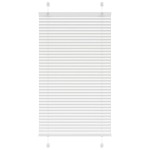 vidaXL Jaluzea plisată alb 80x100cm Lățime țesătură 79,4 cm poliester