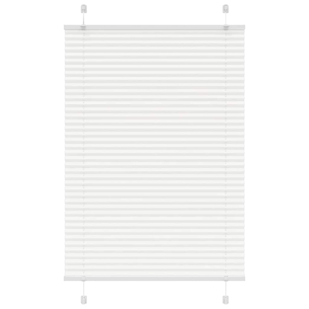 vidaXL Jaluzea plisată alb 85x100cm Lățime țesătură 84,4 cm poliester