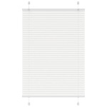 vidaXL Jaluzea plisată alb 85x100cm Lățime țesătură 84,4 cm poliester