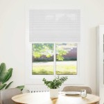 vidaXL Jaluzea plisată alb 90x100cm Lățime țesătură 89,4 cm poliester