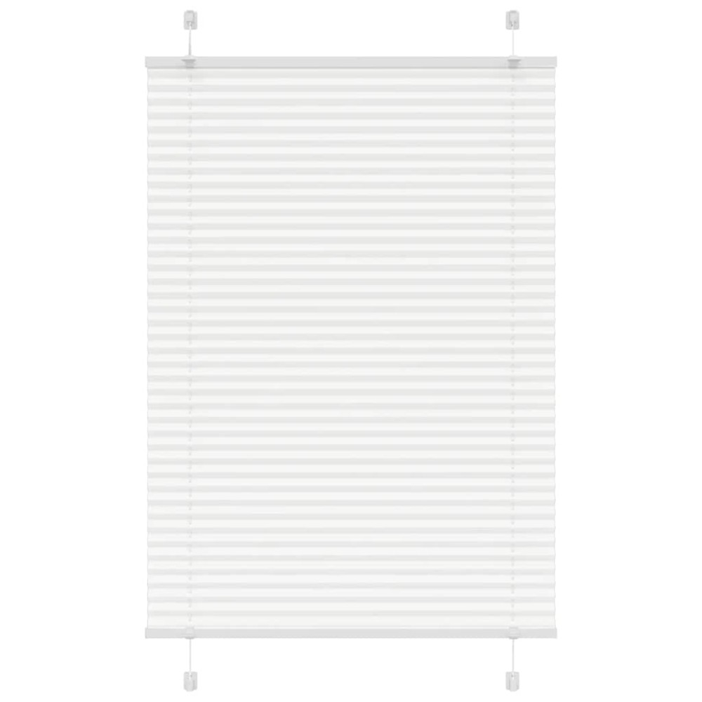 vidaXL Jaluzea plisată alb 90x100cm Lățime țesătură 89,4 cm poliester