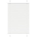 vidaXL Jaluzea plisată alb 95x100 cm Lățime țesătură 94,4cm poliester