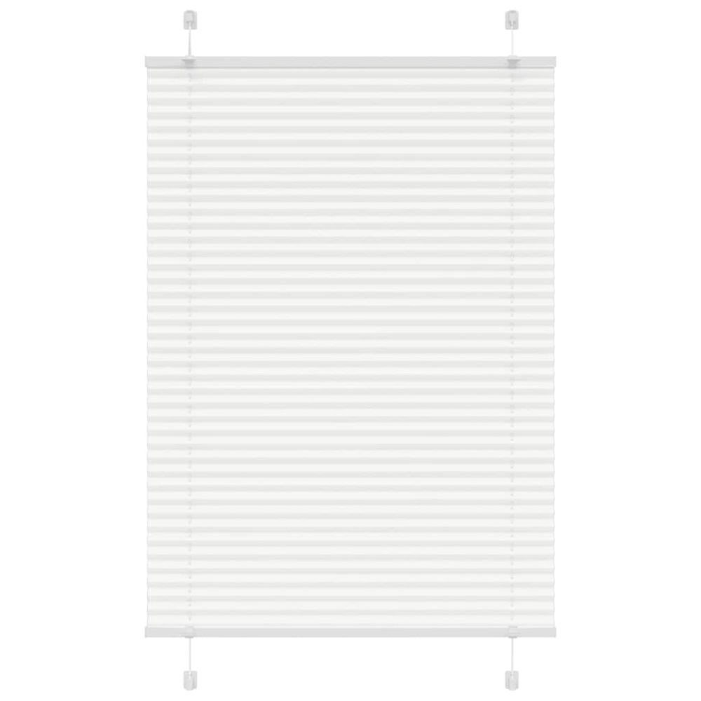 vidaXL Jaluzea plisată alb 100x100cm Lățime țesătură 99,4cm poliester