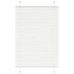 vidaXL Jaluzea plisată alb 100x100cm Lățime țesătură 99,4cm poliester