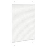 vidaXL Jaluzea plisată alb 100x100cm Lățime țesătură 99,4cm poliester