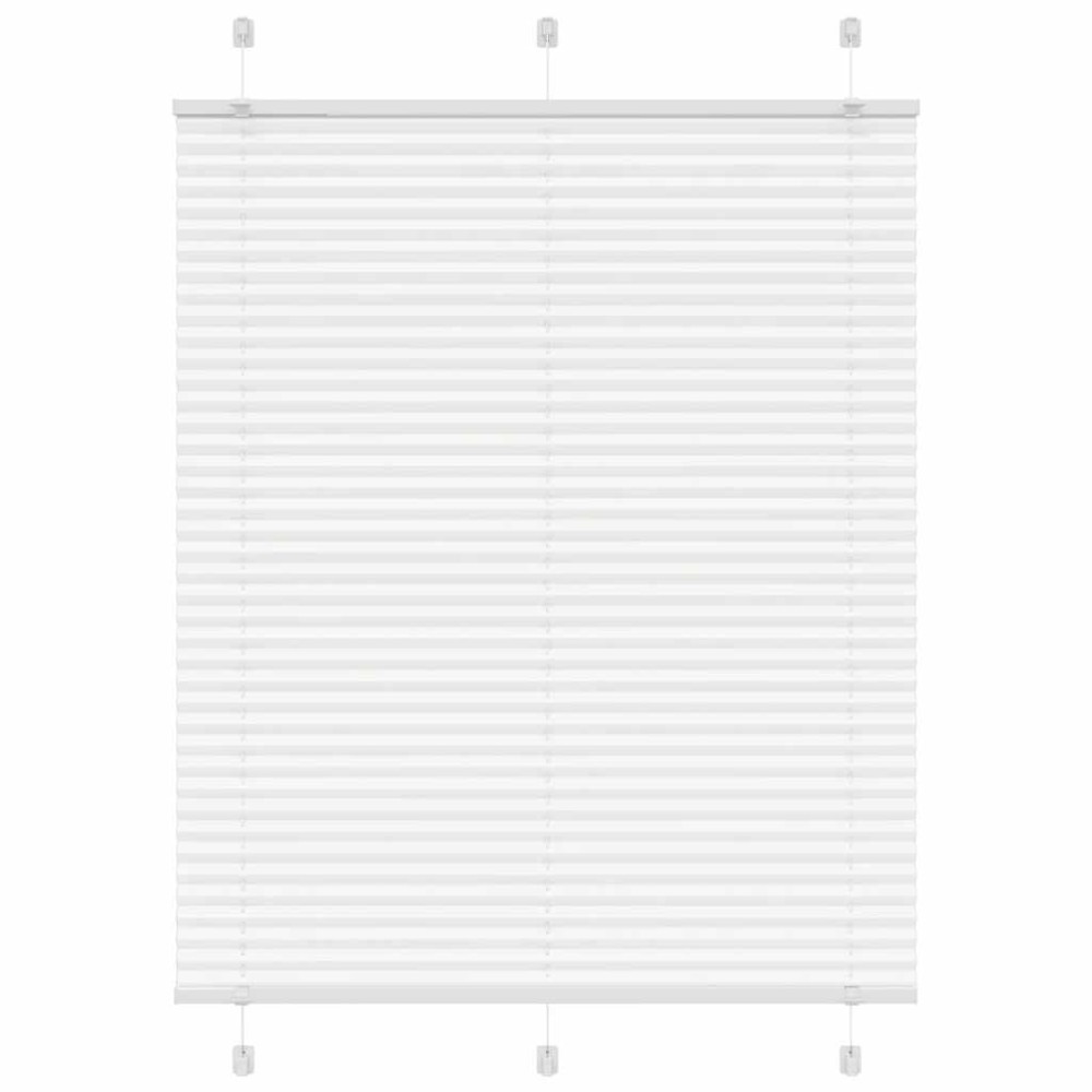 vidaXL Jaluzea plisată alb 105x100 cm Lățime țesătură 104,4 cm