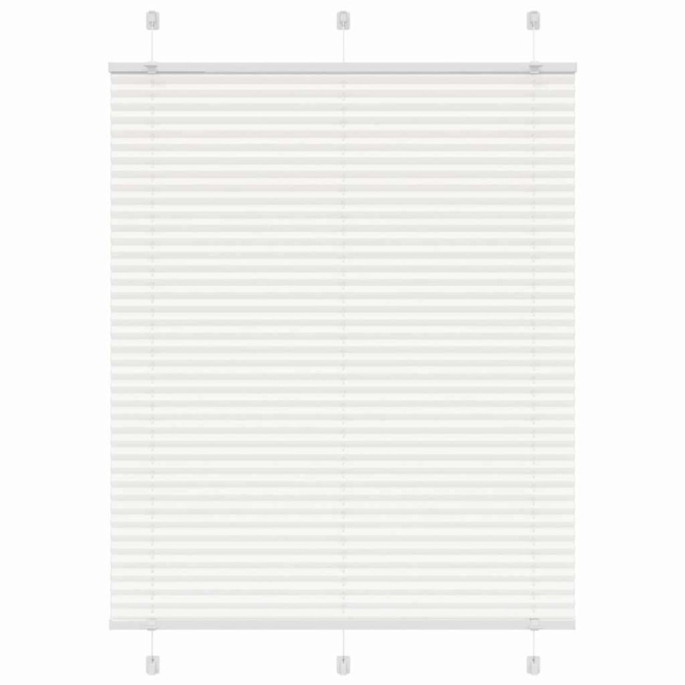 vidaXL Jaluzea plisată alb 110x100 cm Lățime țesătură 109,4 cm
