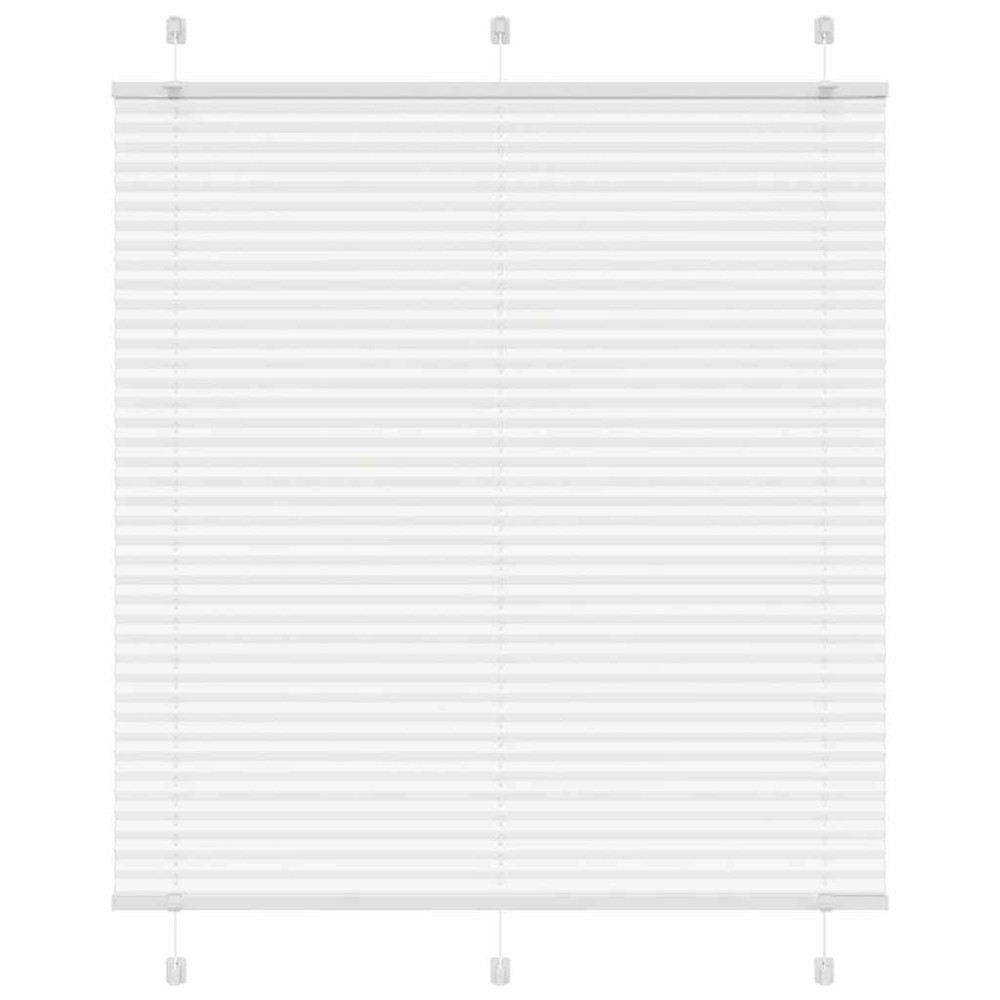 vidaXL Jaluzea plisată alb 115x100 cm Lățime țesătură 114,4 cm