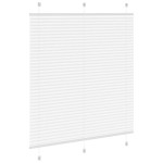vidaXL Jaluzea plisată alb 115x100 cm Lățime țesătură 114,4 cm