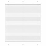 vidaXL Jaluzea plisată alb 120x100 cm Lățime țesătură 119,4 cm