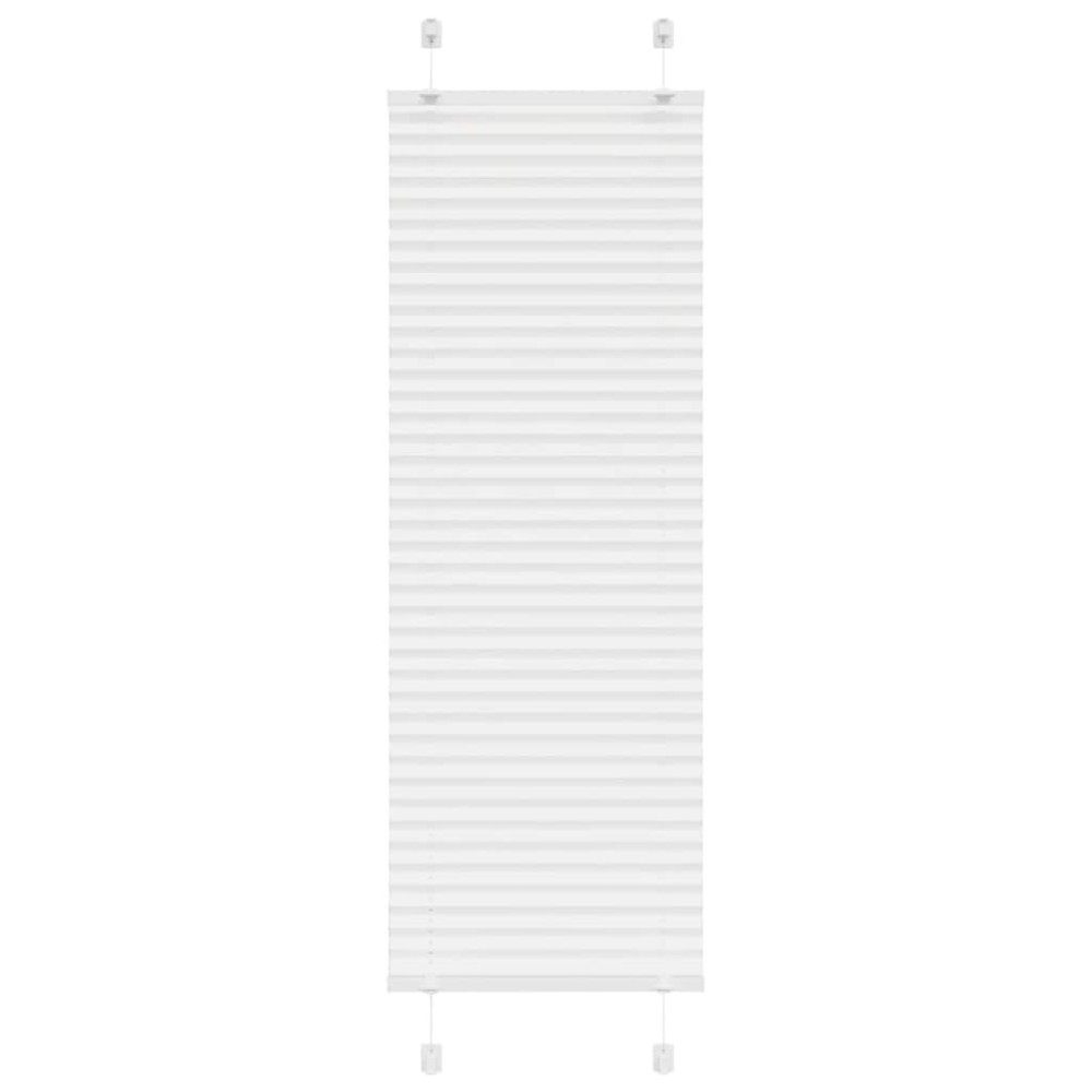 vidaXL Jaluzea plisată alb 40x150 cm Lățime țesătură 39,4cm poliester