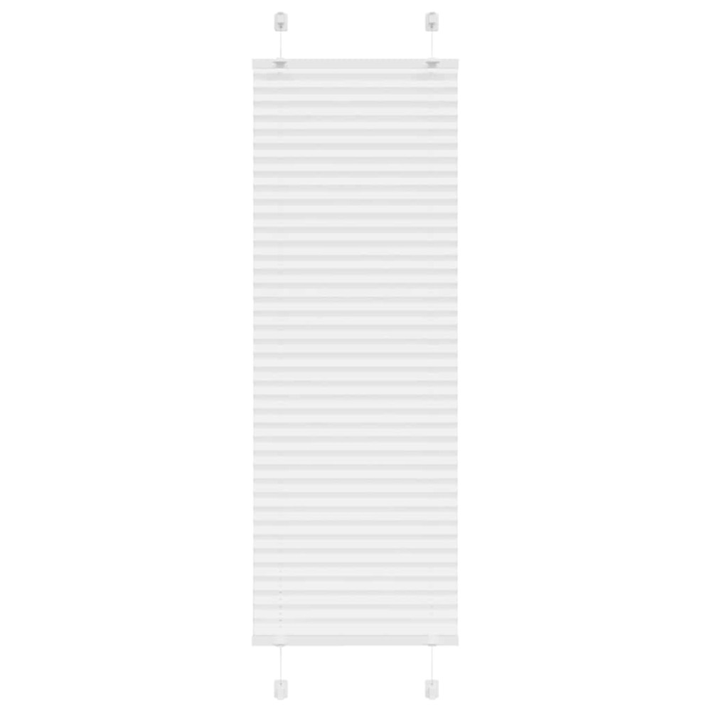 vidaXL Jaluzea plisată alb 45x150 cm Lățime țesătură 44,4cm poliester