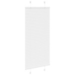 vidaXL Jaluzea plisată alb 55x150 cm Lățime țesătură 54,4cm poliester