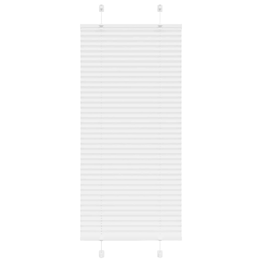 vidaXL Jaluzea plisată alb 60x150 cm Lățime țesătură 59,4cm poliester