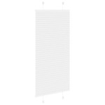 vidaXL Jaluzea plisată alb 65x150 cm Lățime țesătură 64,4cm poliester