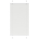 vidaXL Jaluzea plisată alb 75x150 cm Lățime țesătură 74,4cm poliester