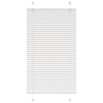 vidaXL Jaluzea plisată alb 80x150 cm Lățime țesătură 79,4cm poliester
