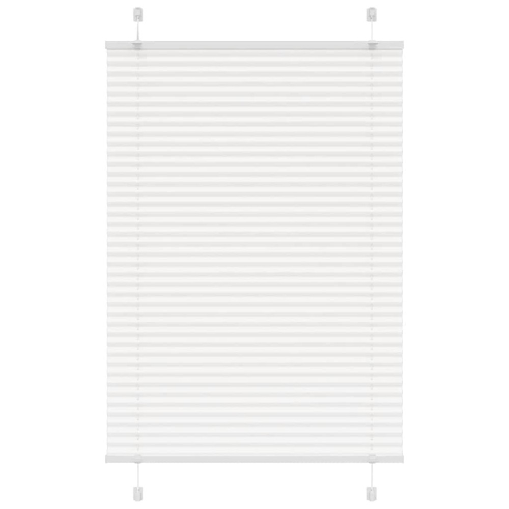 vidaXL Jaluzea plisată alb 100x150cm Lățime țesătură 99,4cm poliester