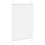 vidaXL Jaluzea plisată alb 100x150cm Lățime țesătură 99,4cm poliester