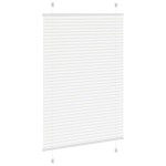 vidaXL Jaluzea plisată alb 100x150cm Lățime țesătură 99,4cm poliester