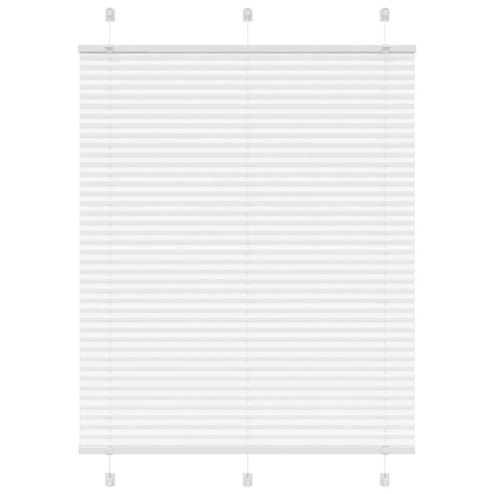 vidaXL Jaluzea plisată alb 105x150 cm Lățime țesătură 104,4 cm