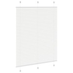 vidaXL Jaluzea plisată alb 105x150 cm Lățime țesătură 104,4 cm vidaXL Jaluzea plisată alb 105x150 cm Lățime țesătură 104,4 cm