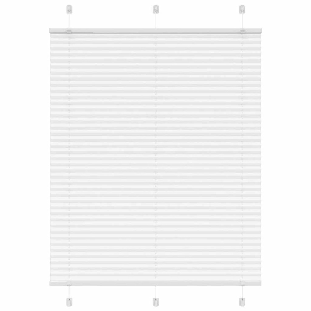 vidaXL Jaluzea plisată alb 110x150 cm Lățime țesătură 109,4 cm
