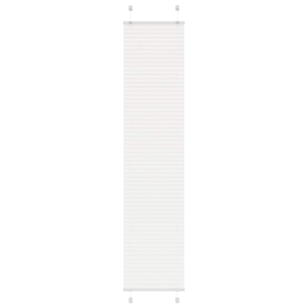 vidaXL Jaluză plisată alb 40x200 cm Lățime țesătură 39,4cm poliester