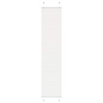vidaXL Jaluză plisată alb 40x200 cm Lățime țesătură 39,4cm poliester