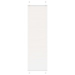 vidaXL Jaluză plisată alb 55x200 cm Lățime țesătură 54,4cm poliester
