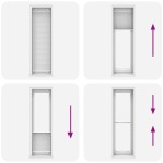 vidaXL Jaluză plisată alb 55x200 cm Lățime țesătură 54,4cm poliester