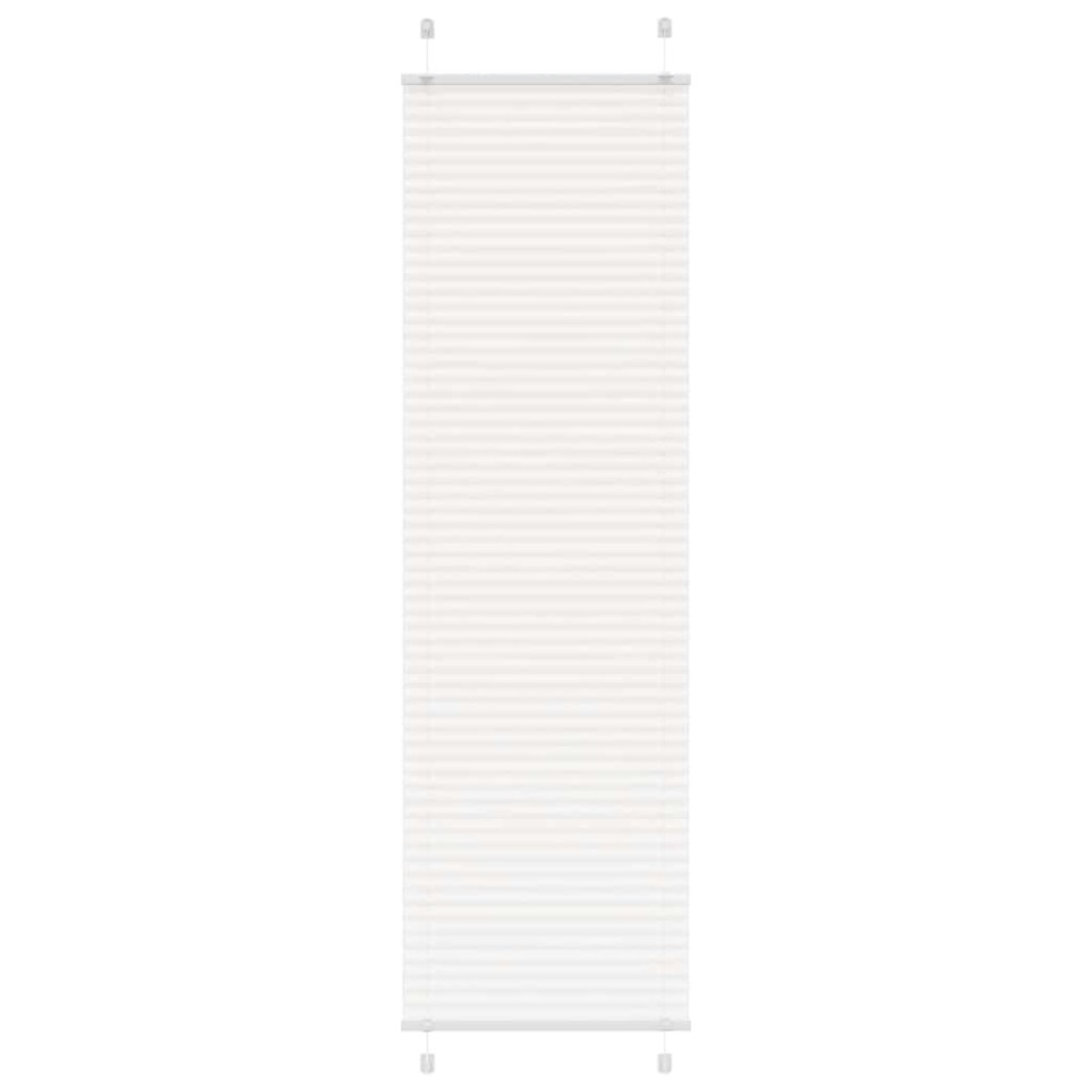 vidaXL Jaluzea plisată alb 60x200 cm Lățime țesătură 59,4cm poliester