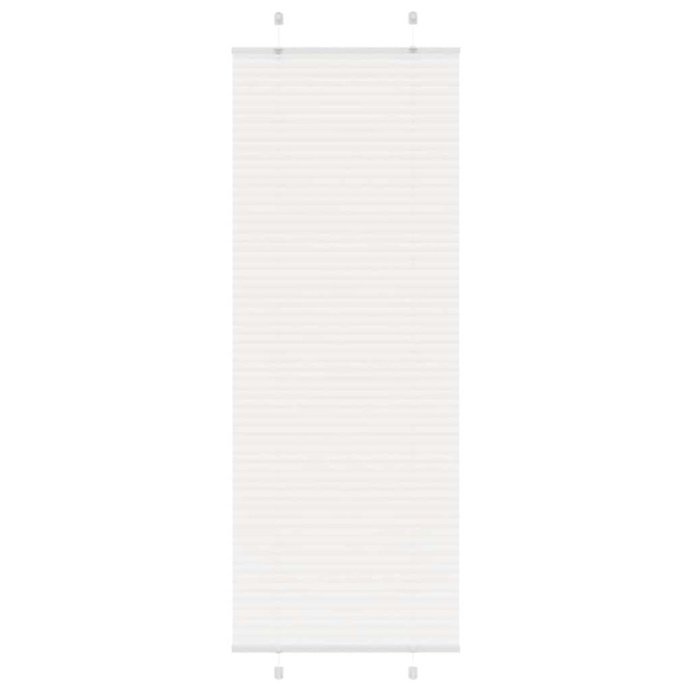 vidaXL Jaluzea plisată alb 70x200 cm Lățime țesătură 69,4cm poliester