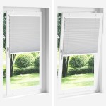 vidaXL Jaluzea plisată alb 70x200 cm Lățime țesătură 69,4cm poliester vidaXL Jaluzea plisată alb 70x200 cm Lățime țesătură 69,4cm poliester