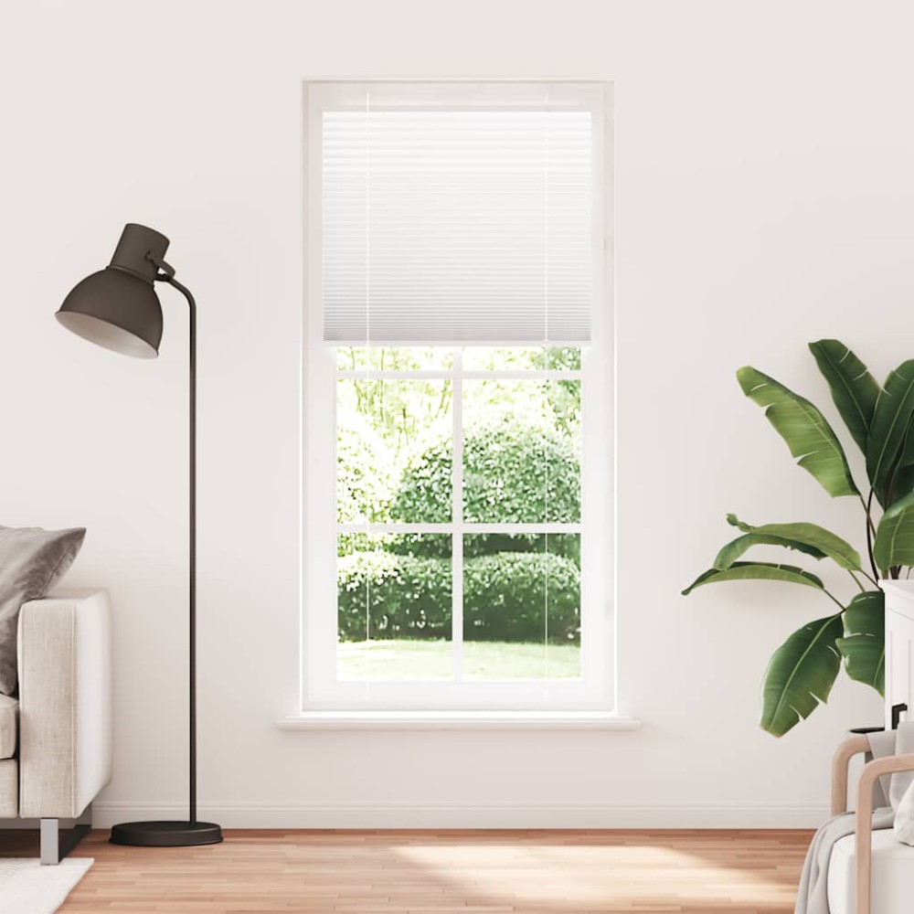vidaXL Jaluzea plisată alb 100x200cm Lățime țesătură 99,4cm poliester