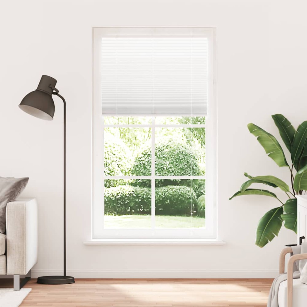 vidaXL Jaluzea plisată alb 105x200 cm Lățime țesătură 104,4 cm