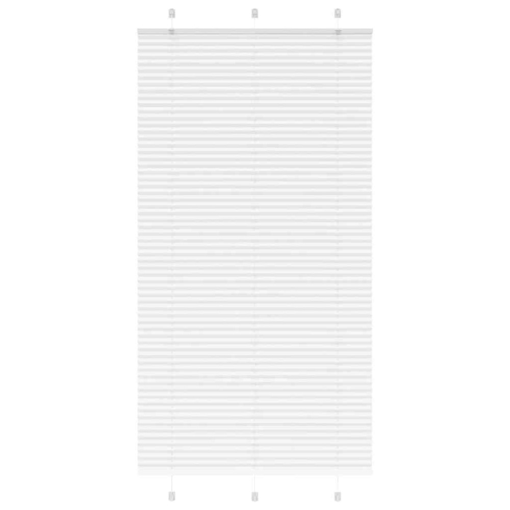 vidaXL Jaluzea plisată alb 105x200 cm Lățime țesătură 104,4 cm