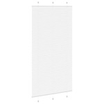 vidaXL Jaluzea plisată alb 110x200 cm Lățime țesătură 109,4 cm