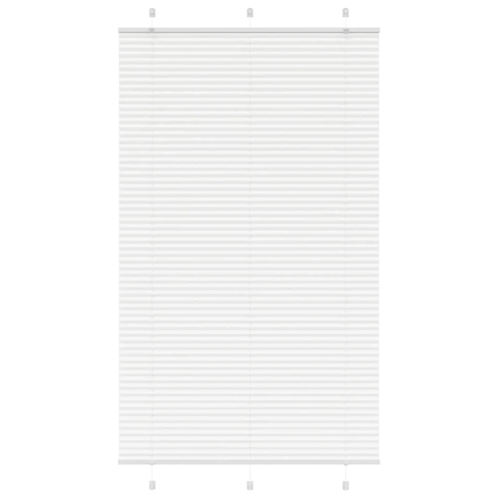 vidaXL Jaluzea plisată alb 115x200 cm Lățime țesătură 114,4 cm