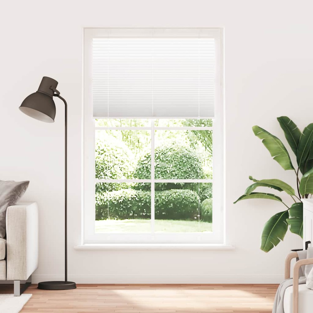 vidaXL Jaluzea plisată alb 120x200 cm Lățime țesătură 119,4 cm