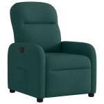 vidaXL Fotoliu rabatabil, verde închis, material textil vidaXL Fotoliu rabatabil, verde închis, material textil