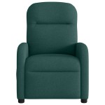 vidaXL Fotoliu rabatabil, verde închis, material textil vidaXL Fotoliu rabatabil, verde închis, material textil