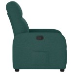 vidaXL Fotoliu rabatabil, verde închis, material textil vidaXL Fotoliu rabatabil, verde închis, material textil