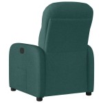 vidaXL Fotoliu rabatabil, verde închis, material textil vidaXL Fotoliu rabatabil, verde închis, material textil