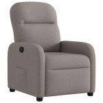 vidaXL Fotoliu rabatabil, gri taupe, material textil