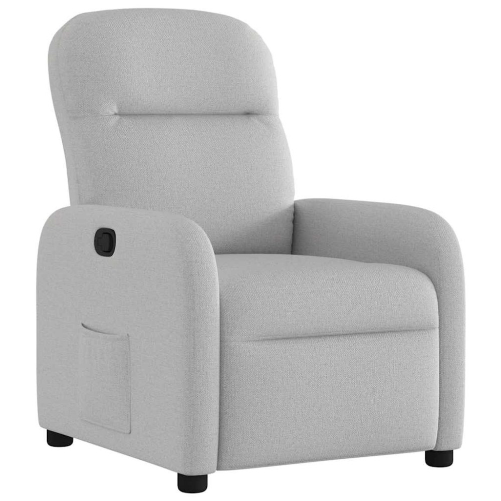 vidaXL Scaun extensibil din stofă gri nor