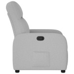 vidaXL Scaun extensibil din stofă gri nor