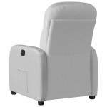 vidaXL Scaun extensibil din stofă gri nor