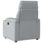 vidaXL Fotoliu rabatabil, gri deschis, material textil